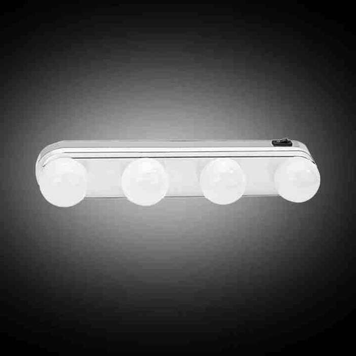 Mirror Light LED Vanity Lights Makeup Lamp Super Bright 4 LED Bulbs Waterproof Wall Lamp for Mirror