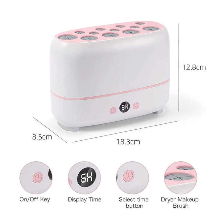 Automatic Electric Household Dryer Ionic Operating System Cosmetic Make-Up Brushes Cleaning Tool Set