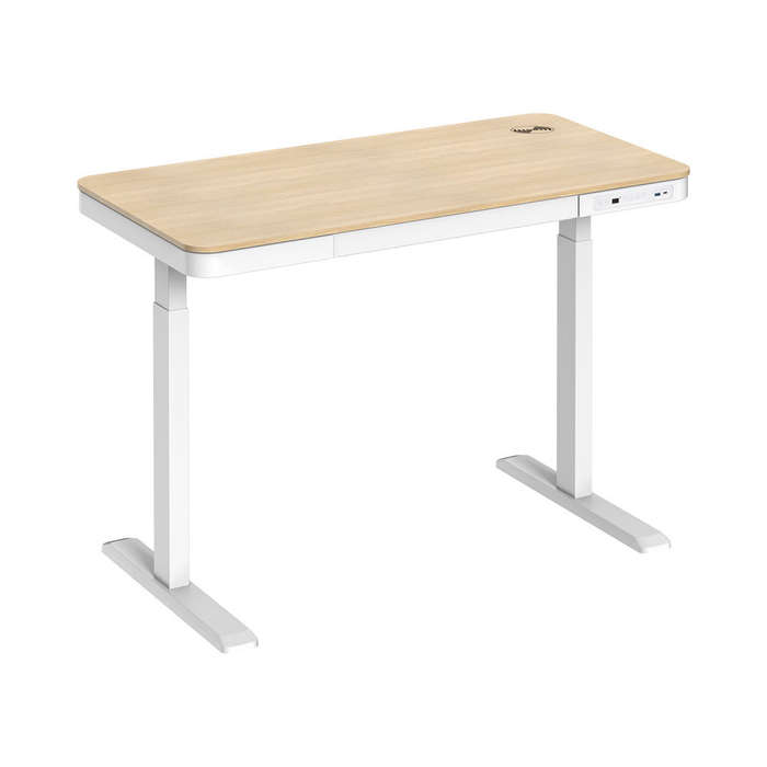 Linkqnet S08-22D-Sww Single Motor Sit-Stand Desk With Drawer, Memory Controller And Wireless Charger