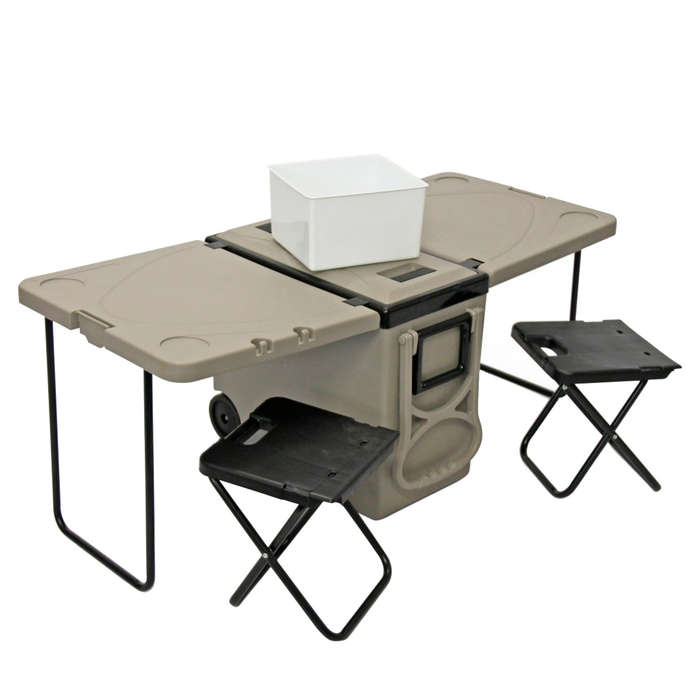 Camping Fold Out Cooler & Chairs