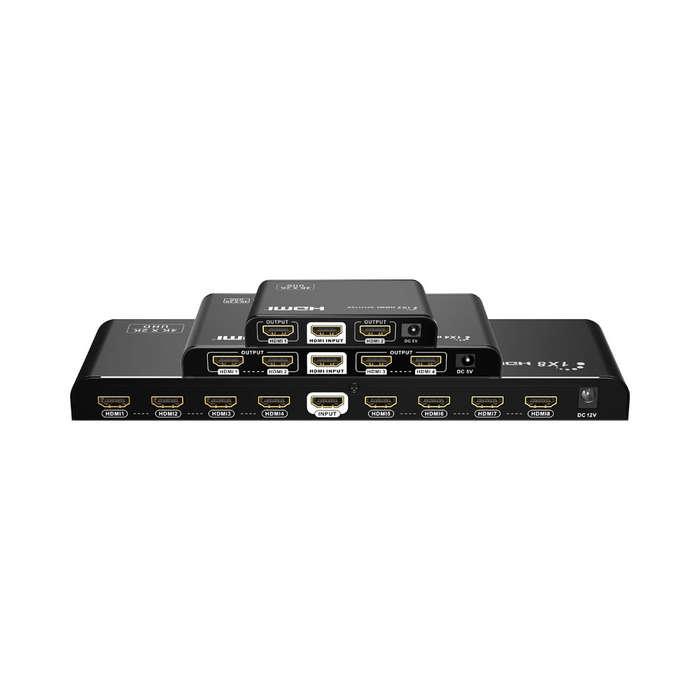 Lenkeng 4K @60Hz Hdmi Splitters With Auto-Scaling 1×2 1×4 1×8 - 1×2
