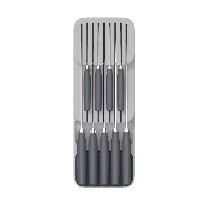 Fine Living Sharp-Safe Knife Draw Organiser Grey
