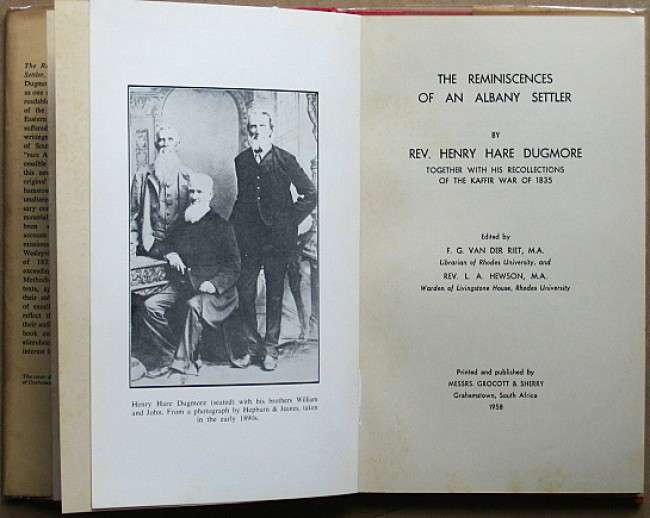 Reminiscences of an Albany Settler together with his recollections of the K****r War of 1835