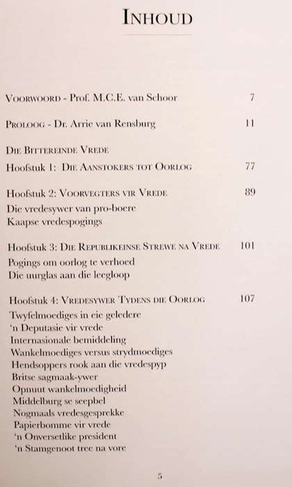 Die Bittereinde Vrede: Vredespogings en Onderhandelinge Voor en Tydens die Anglo-Boereoorlog