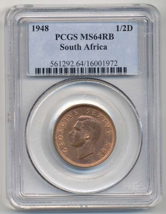 1948 *** 1/2P *** MS64RB *** 2nd finest in PCGS