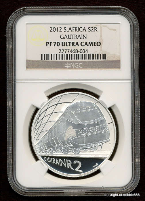 SILVER R2 CROWN SERIES *** GAUTRAIN - PF70 ULTRA CAMEO *** 1 OZ STERLING SILVER