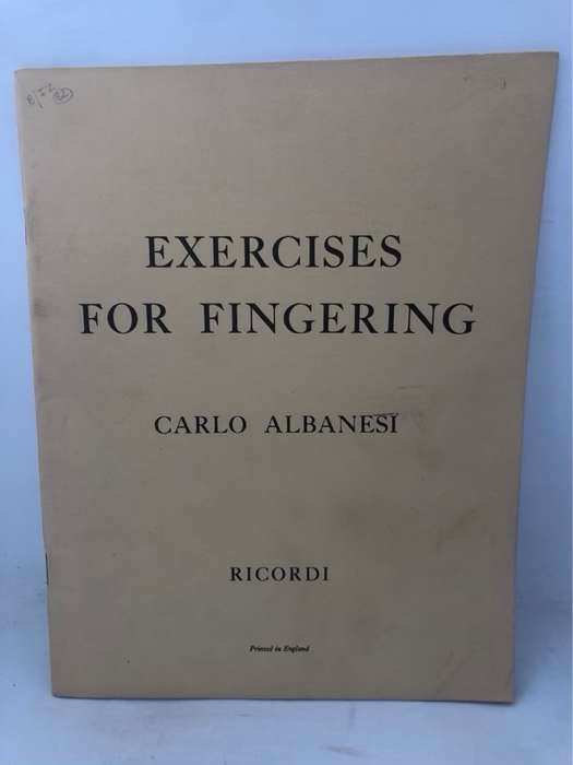 Exercises for Fingering - Carlo Albanesi