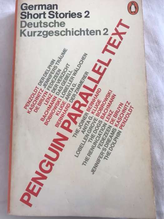 German Short Stories 2 - David Constantine Ed.