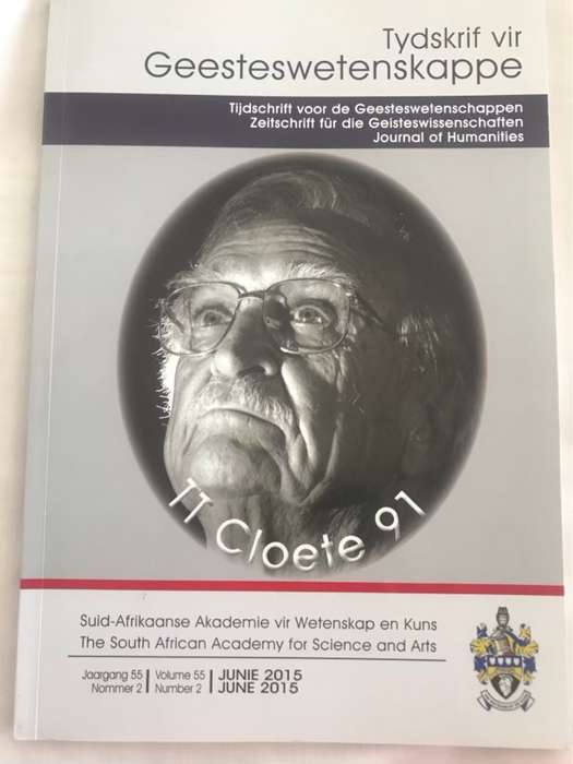 Tydskrif vir Geesteswetenskappe, Junie 2015 - Suid-Afrikaanse Akademie vir Wetenskap en Kuns