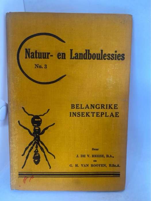 Natuur-en Landboulessies No.3, Belangrike plae - J.De V.Heese en G.H.van Rooyen
