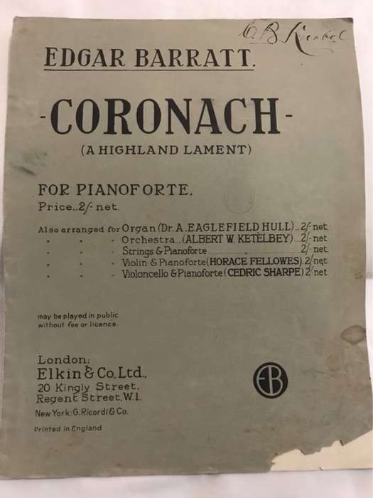 Coronach - Edgar Barratt