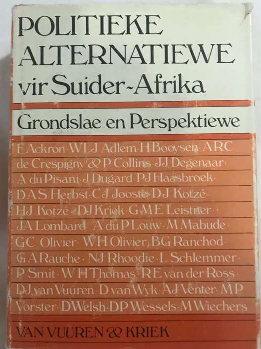 Politieke Alternatiewe vir SA - Van Vuuren & Kriek
