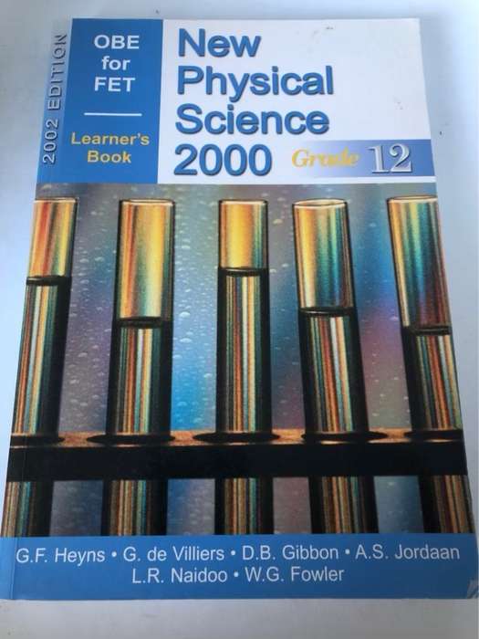 New Physical Science 2000, Grade 12 - Gert Frederick Heyns