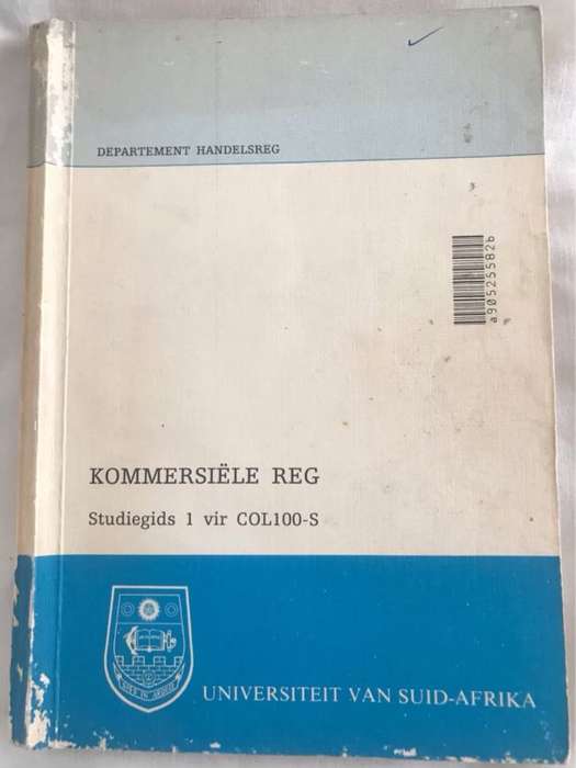Kommersiele Reg - UNISA