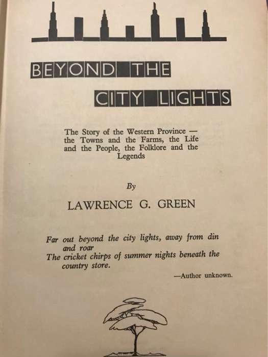 Beyond the City Lights - Lawrence G. Green
