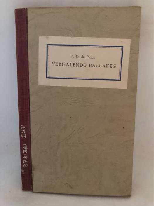 Verhalende Ballades - I.D.du Plessis