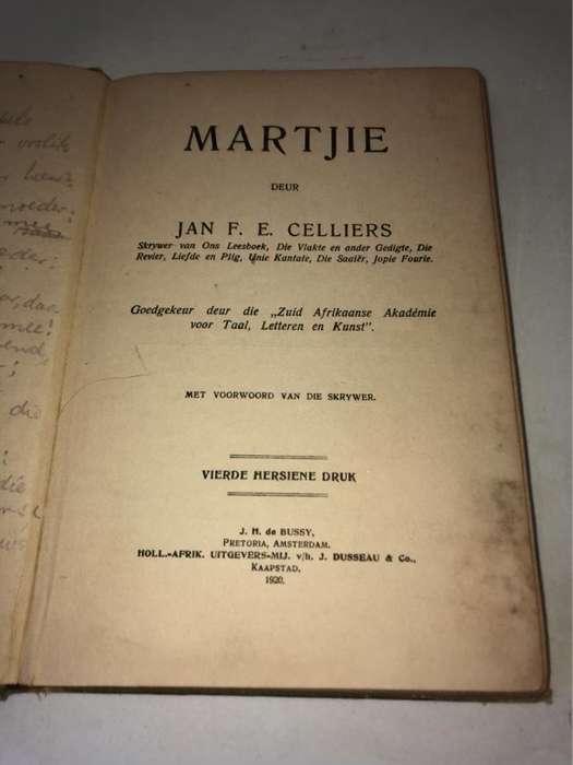 Martjie 1920 - Jan F.E.Celliers