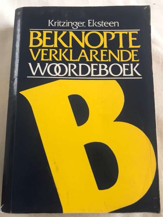 Beknopte Verklarende Woordeboek - M.S.B. Kritzinger