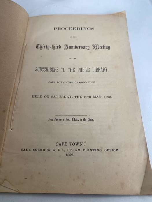 Proceedings - John Fairbairn