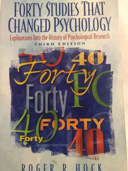 Forty Studies that Changed Psychology - Roger R. Hock