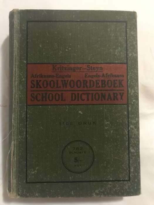 WoordeboekAfrikaans-EngelsEngels -Afrikaans - Dr.M.S.B.Kritzinger&Dr.H.A.Steyn