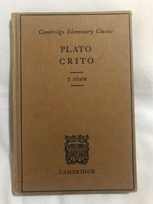 Plato Crito - J.Adam Ed.
