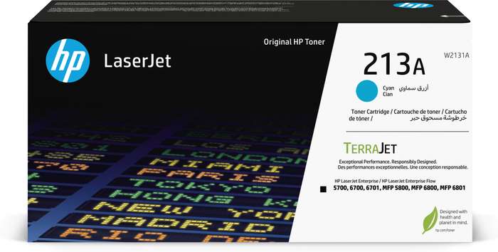 HP 213A CYAN ORIGINAL LASERJET TONER CARTRIDGE