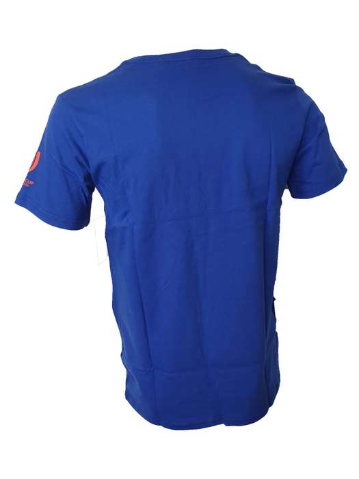 Mens T Shirt Rugby World Cup 23 Trophy Blue