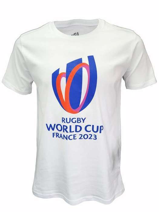 Mens T Shirt Rugby World Cup 23 Logo White