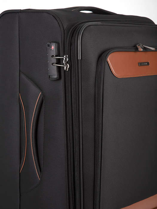 Cellini Monte Carlo 690mm 4 Wheel Trolley Case -Black
