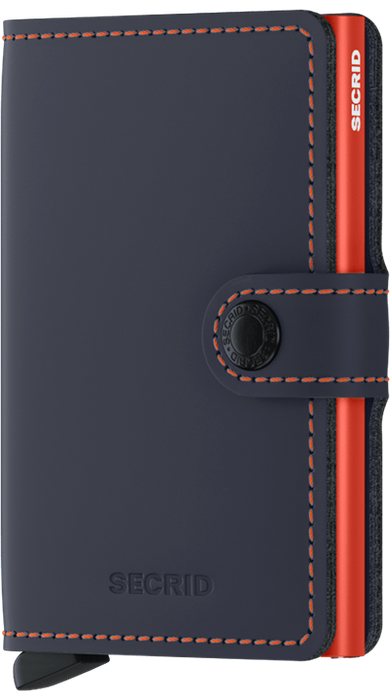 Secrid Miniwallet Matte Nightblue & Orange