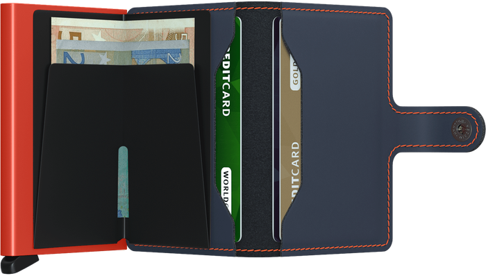 Secrid Miniwallet Matte Nightblue & Orange