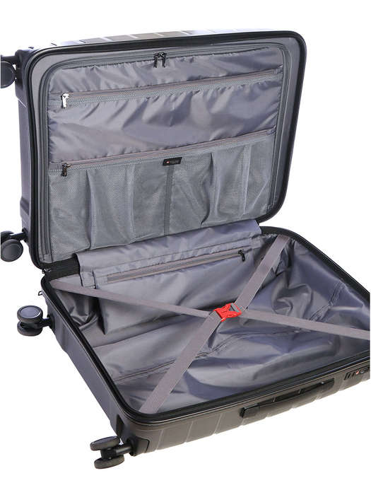 Cellini Microlite Large 4 Wheel Trolley Case -Charcoal