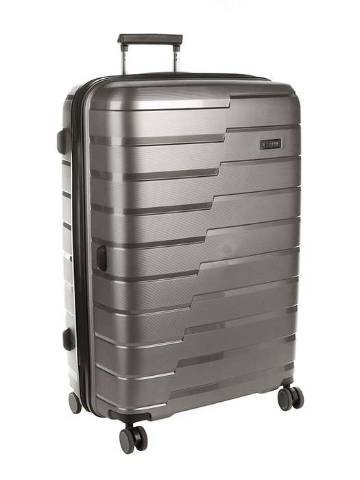 Cellini Microlite Large 4 Wheel Trolley Case -Charcoal