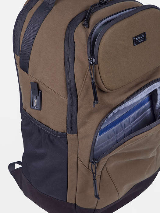 Cellini Explorer Pro Large Business Backpack with Shockproof Pocket -Olive