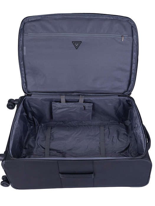 Voyager Istria Large 4 Wheel Trolley Case -Black
