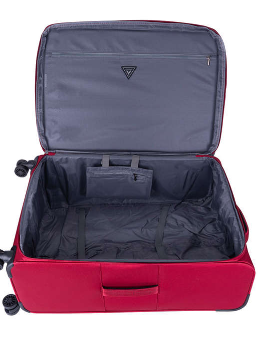 Voyager Istria Large 4 Wheel Trolley Case -Red