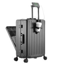 EVOLUTION ALMUINUM CARRY ON LUGGAGE GREY