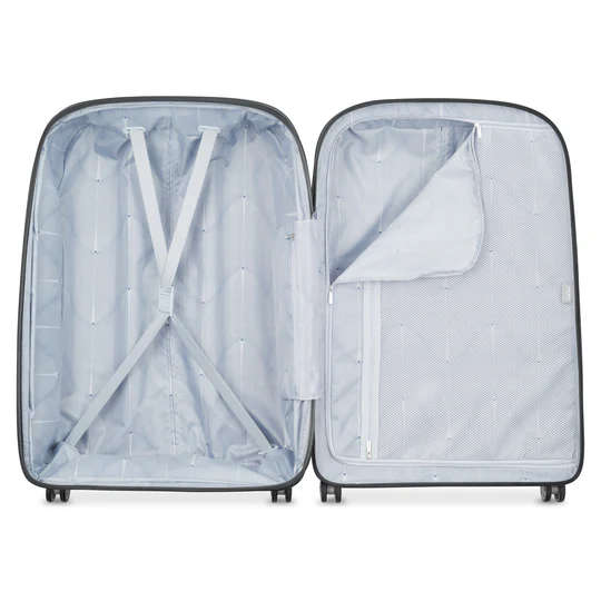 DELSEY CLAVEL Cabin suitcase - S expandable (55cm) recycled material-BLACK