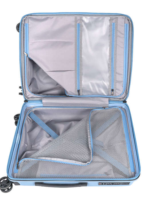 Cellini Starlite 4 Wheel Carry On Trolley-CHAMBRAY BLUE