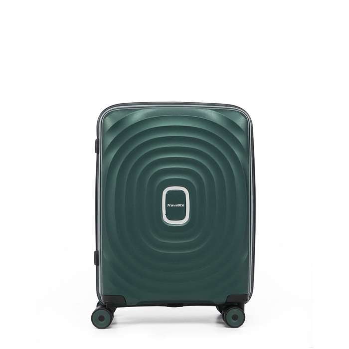 TRAVELITE TWIRL 54CM CABIN TROLLEY CASE-GREEN