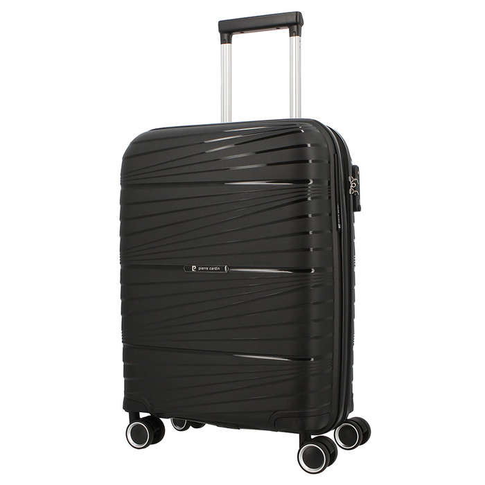 Pierre Cardin Montpellier Hard Case Large Trolley Luggage Black