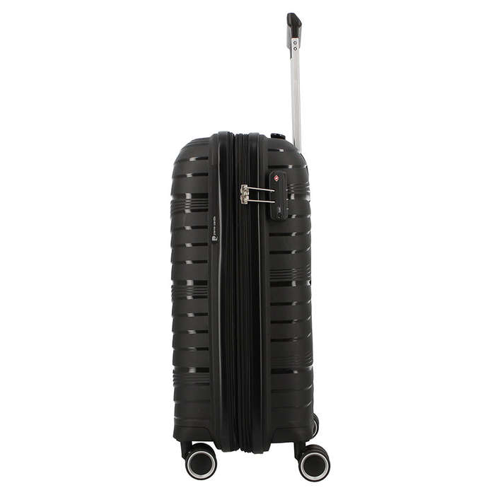 Pierre Cardin Montpellier Hard Case Large Trolley Luggage Black