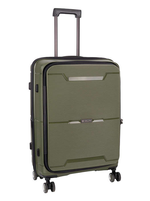 Cellini Ipak Medium 4 Wheel Trolley Case Available in 3 Colors