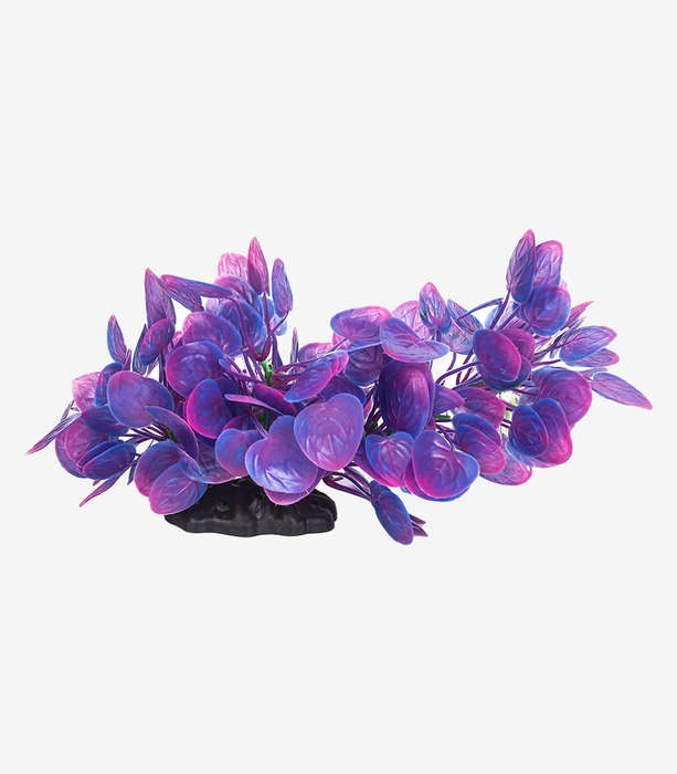 Purple Petals Aquarium Decoration | Zugo | Vibrant Fish Tank Plant Ornament (28cm)