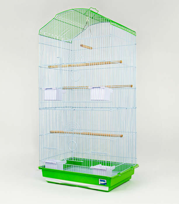 Aviary Bird Cage 7  48x37x95cm  Green | Zugo | Spacious Green Aviary Cage for Birds