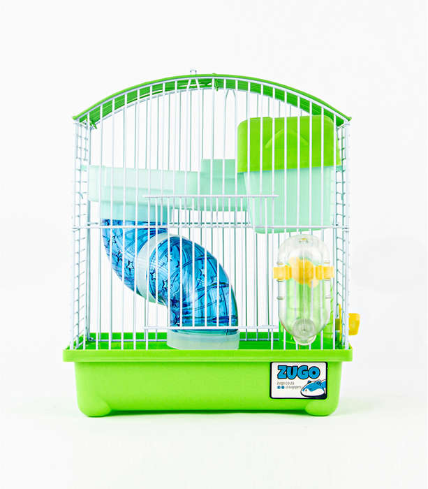 Guinea Pig Cage 1  22.5x17x27cm  Green | Zugo | Colorful Green Guinea Pig Cage