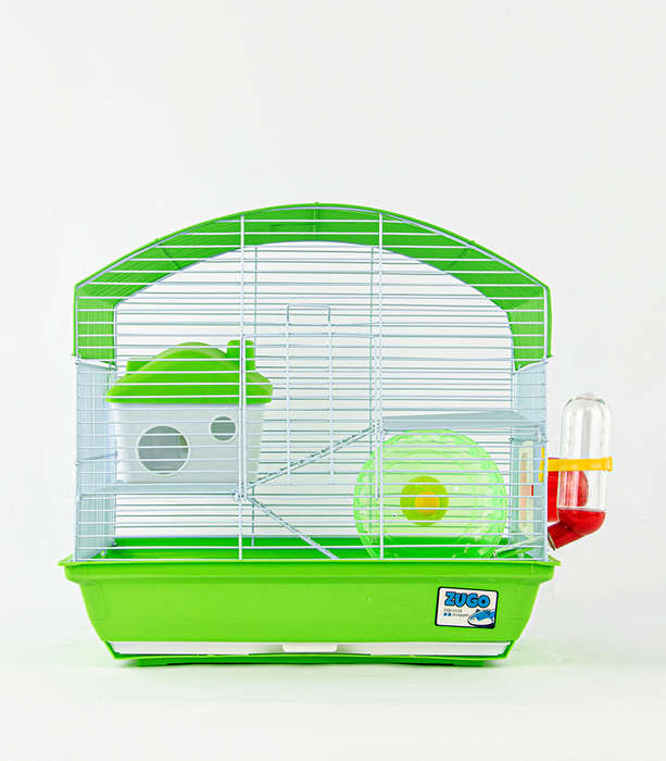 Guinea Pig Cage 3  37x28x35cm  Green | Zugo | Multi-Level Green Guinea Pig Cage