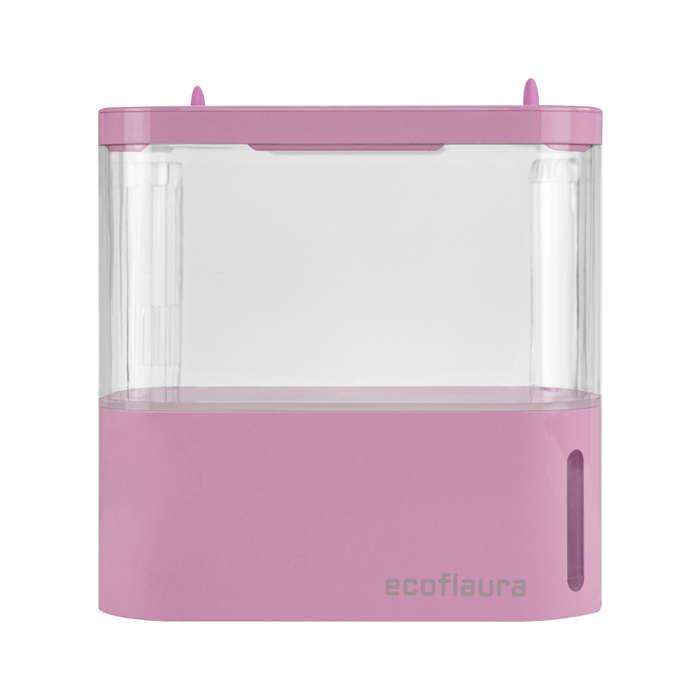 Pico EcoFlaura Fish Tank  Baby Pink | Ecoflaura | Modern Compact Acrylic Aquarium with LED & F...