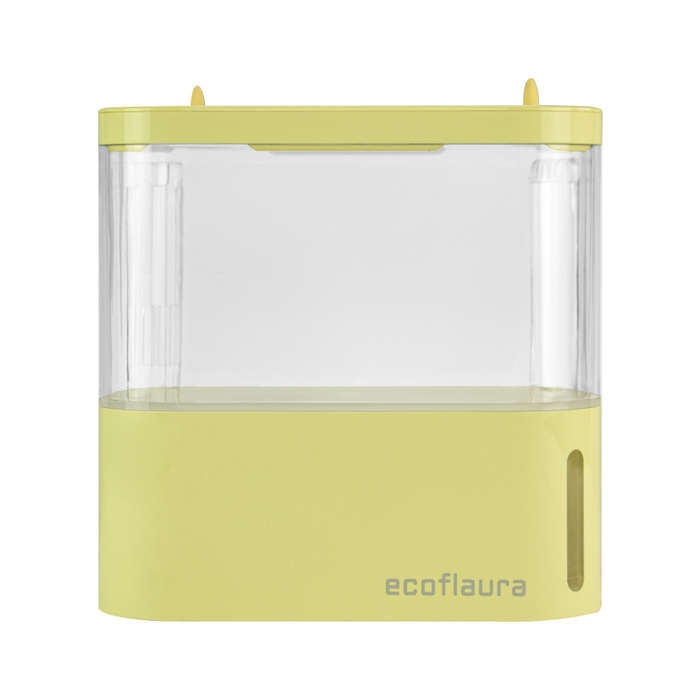 Pico EcoFlaura Fish Tank  Pastel Yellow | Ecoflaura | Compact LED Acrylic Aquarium with Advanc...